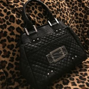 NWT Large Quilted Guess Black Handbag Tote